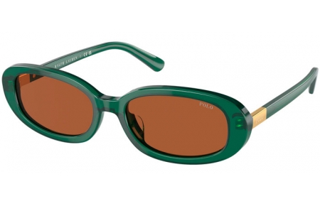 Gafas de Sol - POLO Ralph Lauren - PH4198U - 619573  SHINY TRANSPARENT GREEN // BROWN