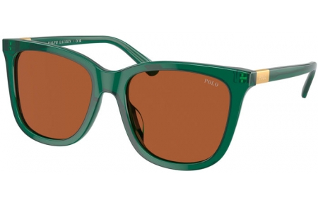 Gafas de Sol - POLO Ralph Lauren - PH4201U - 619573  SHINY TRANSPARENT GREEN // BROWN