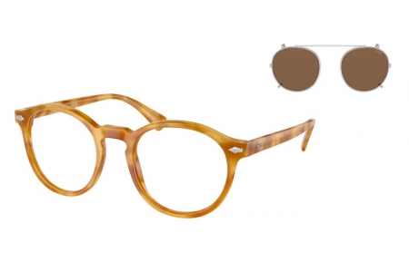 Gafas de Sol - POLO Ralph Lauren - PH4218 - 618573  SHINY LIGHT BROWN TORTOISE // CLEAR + CLIP ON DARK BROWN