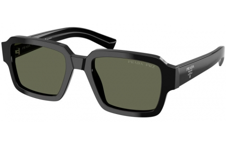 Gafas de Sol - Prada - SPR 02ZS - 1AB03R  BLACK // GREEN POLARIZED