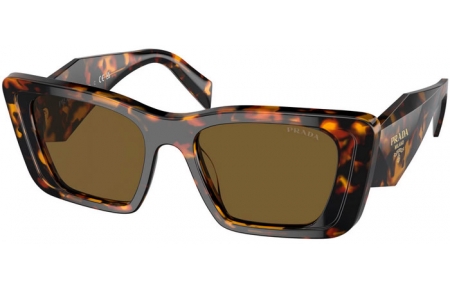 Gafas de Sol - Prada - SPR 08YS - VAU01T  HONEY AND TURTLE // DARK BROWN