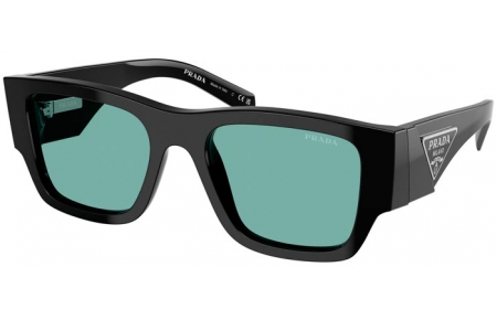 Gafas de Sol - Prada - SPR 10ZS - 16K40K  BLACK // GREEN PETROLEUM