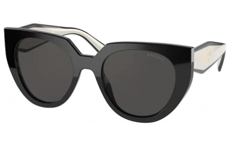 Gafas de Sol - Prada - SPR 14WS - 09Q5S0 BLACK TALC // DARK GREY