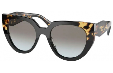 Gafas de Sol - Prada - SPR 14WS - 3890A7 BLACK MEDIUM TORTOISE // GREY GRADIENT