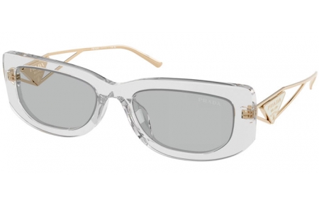 Gafas de Sol - Prada - SPR 14YS - 12R50K  TRANSPARENT GREY // LIGHT GREY