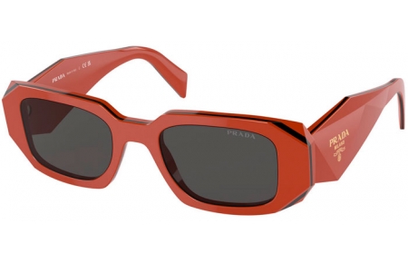 Gafas de Sol - Prada - SPR 17WS - 12N5S0  ORANGE BLACK // DARK GREY