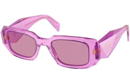 Gafas de Sol - Prada - SPR 17WS - 13R07Q  TRANSPARENT AMETHYST // DARK VIOLET MIRROR INSIDE SILVER