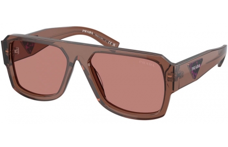 Gafas de Sol - Prada - SPR 22YS - 17O60B  TRANSPARENT BROWN // LIGHT BROWN