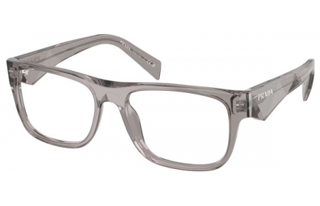 Monturas - Prada - VPR 22ZV - 16Z1O1  TRANSPARENT DARK GREY