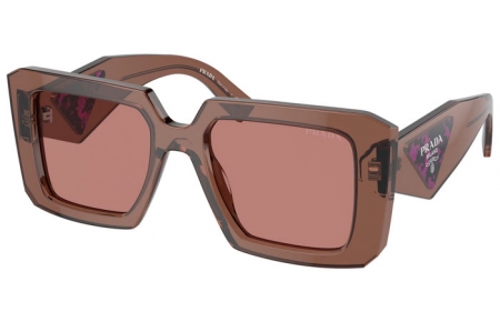 Gafas de Sol - Prada - SPR 23YS - 17O60B  TRANSPARENT BROWN // LIGHT BROWN