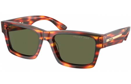 Gafas de Sol - Prada - SPR 25ZS - 16S03R  STRIPED HEATHER TORTOISE // GREEN POLARIZED