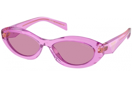 Gafas de Sol - Prada - SPR 26ZS - 13R07Q  TRANSPARENT AMETHYST // DARK VIOLET MIRROR INSIDE SILVER