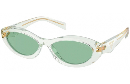 Gafas de Sol - Prada - SPR 26ZS - 14R20E  TRANSPARENT MINT GREEN // LIGHT GREEN