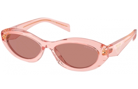 Gafas de Sol - Prada - SPR 26ZS - 19Q10D  TRANSPARENT PEACH // LIGHT BROWN