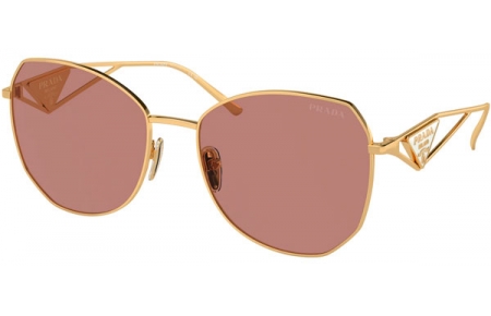 Gafas de Sol - Prada - SPR 57YS - 5AK10D  GOLD // LIGHT BROWN