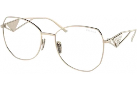 Gafas de Sol - Prada - SPR 57YS - ZVN08N PALE GOLD // CLEAR BLUE LIGHT FILTER