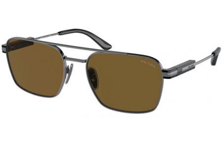 Gafas de Sol - Prada - SPR 67ZS - 5AV01T  GUNMETAL // DARK BROWN