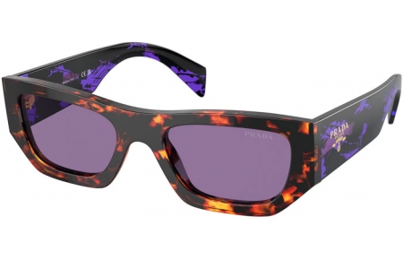 Gafas de Sol - Prada - SPR A01S - 14O50B  HAVANA // INSIDE SILVER VIOLET MIRROR