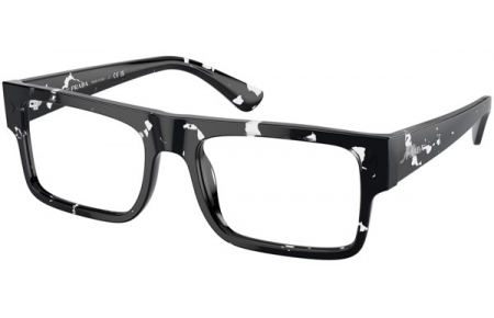 Monturas - Prada - VPR A01V - 15O1O1  HAVANA BLACK TRANSPARENT