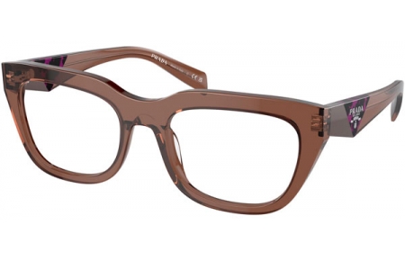 Monturas - Prada - VPR A06V - 17O1O1  TRANSPARENT BROWN