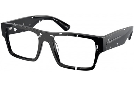 Monturas - Prada - VPR A08V - 15O1O1  BLACK HAVANA TRANSPARENT