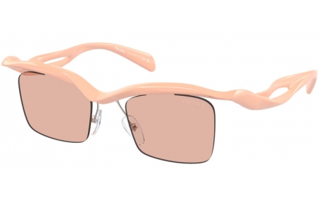 Sunglasses - Prada - SPR A15S - 18Q4I2  PEACH // LIGHT BROWN