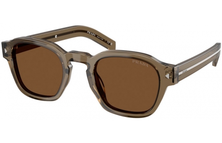 Gafas de Sol - Prada - SPR A16S - 18T70F  TRANSPARENT LAND // DARK BROWN