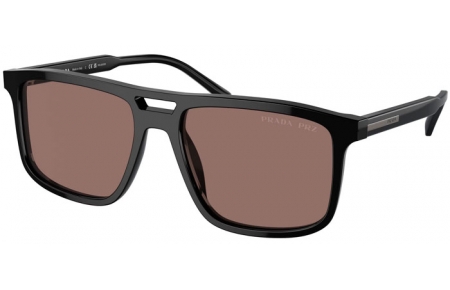 Gafas de Sol - Prada - SPR A22S - 16K30H  BLACK // BROWN POLARIZED