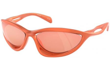 Gafas de Sol - Prada - SPR A23S - 15V50H  METALLIZED ORANGE // ORANGE MIRROR RED