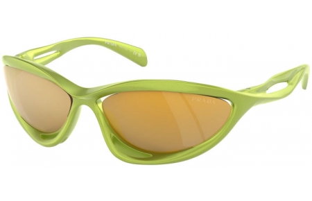 Gafas de Sol - Prada - SPR A26S - 17V20H  METALLIZED FERN // BROWN ORANGE 24K IRIDIUM