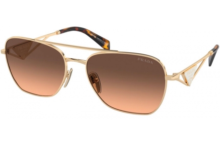 Gafas de Sol - Prada - SPR A50S - ZVN50C  LIGHT GOLD // GREY GRADIENT BROWN