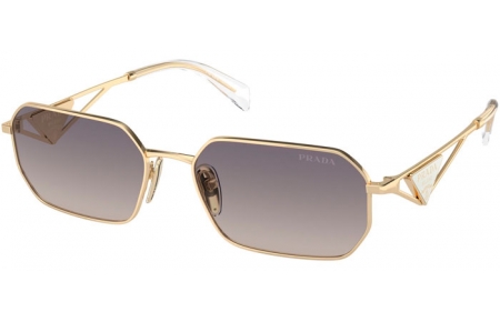 Gafas de Sol - Prada - SPR A51S - ZVN30C  LIGHT GOLD // BLUE GRADIENT MIRROR