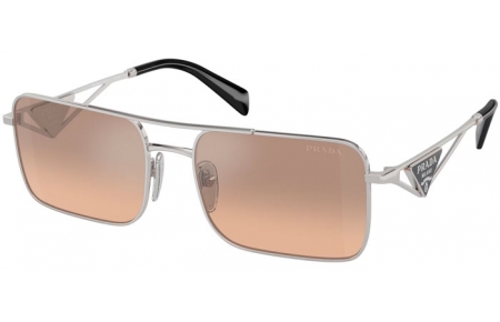 Gafas de Sol - Prada - SPR A52S - 1BC8J1  SILVER // BROWN GRADIENT SILVER MIRROR