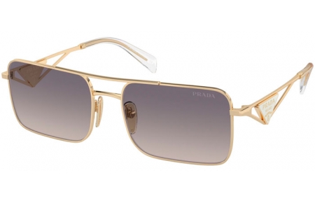 Gafas de Sol - Prada - SPR A52S - ZVN30C  LIGHT GOLD // BLUE GRADIENT MIRROR