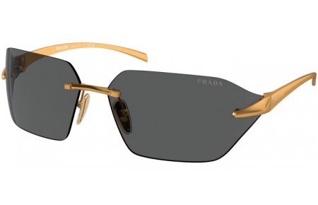 Gafas de Sol - Prada - SPR A55S - 15N5S0  SATIN YELLOW GOLD // DARK GREY