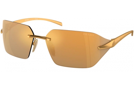 Gafas de Sol - Prada - SPR A56S - 15N80C  SATIN YELLOW GOLD // BROWN MIRROR MULTILAYER GOLD