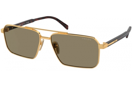 Gafas de Sol - Prada - SPR A57S - 5AK90F  GOLD // BROWN