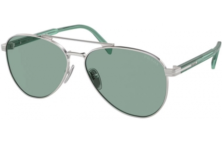 Gafas de Sol - Prada - SPR A58S - 1BC10G  SILVER // PETROL GREEN