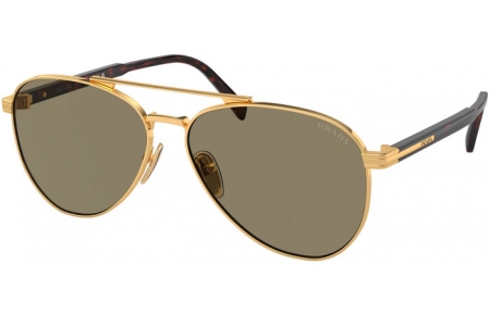 Gafas de Sol - Prada - SPR A58S - 5AK90F  GOLD // LIGHT BROWN