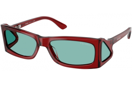 Gafas de Sol - Prada - SPR B03S - 12Z40K  TRANSPARENT PEAT // GREEN PETROLEUM