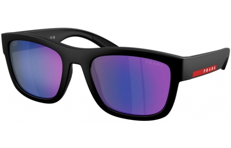 Gafas de Sol - Prada Linea Rossa - SPS 01ZS - 1BO05U  MATTE BLACK // DARK BLUE VIOLET MIRROR