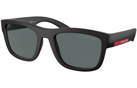 Gafas de Sol - Prada Linea Rossa - SPS 01ZS - DG002G  RUBBER BLACK // DARK GREY POLARIZED