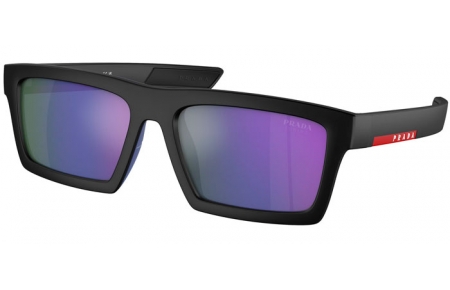 Gafas de Sol - Prada Linea Rossa - SPS 02ZSU - 1BO05U  MATTE BLACK // DARK BLUE MIRROR VIOLET