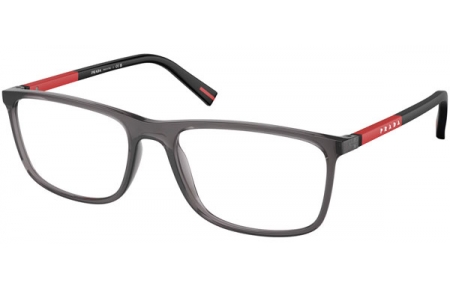 Monturas - Prada Linea Rossa - VPS 03QV - 01D1O1  TRANSPARENT ANTHRACITE