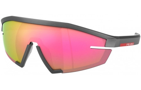 Gafas de Sol - Prada Linea Rossa - SPS 03ZS - 15P20A  METALLIC GREY // DARK VIOLET MIRROR PINK