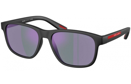 Gafas de Sol - Prada Linea Rossa - SPS 06YS - 1BO10J  MATTE BLACK // DARK BLUE MIRROR VIOLET