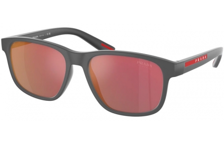 Gafas de Sol - Prada Linea Rossa - SPS 06YS - UFK10A  RUBBER GREY // DRAK GREY MIRROR RED TUNING