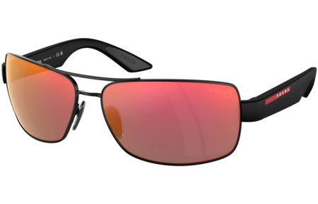 Gafas de Sol - Prada Linea Rossa - SPS 50ZS - 1BO10A  MATTE BLACK // DARK GREY MIRROR ORANGE