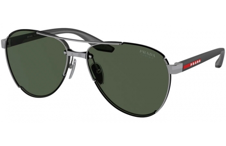 Gafas de Sol - Prada Linea Rossa - SPS 51YS - 5AV50F  GUNMETAL // LIGHT GREEN TUNING