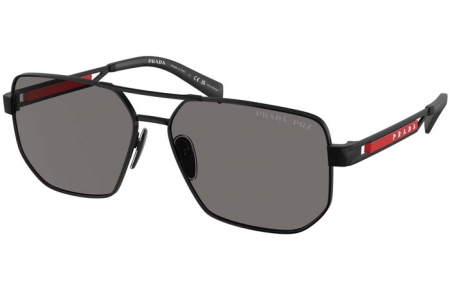 Gafas de Sol - Prada Linea Rossa - SPS 51ZS - 1BO02G  MATTE BLACK // DARK GREY POLARIZED